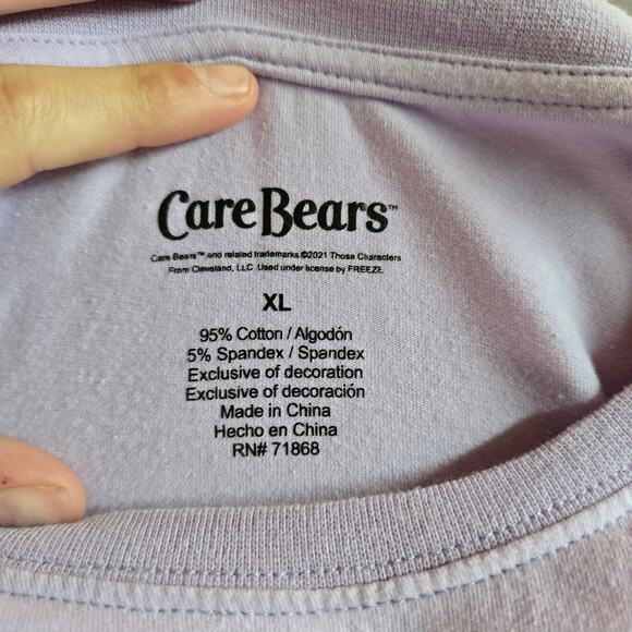 Care Bears Purple Embroidered Crop Top Women's Size XL - Picture 7 of 9